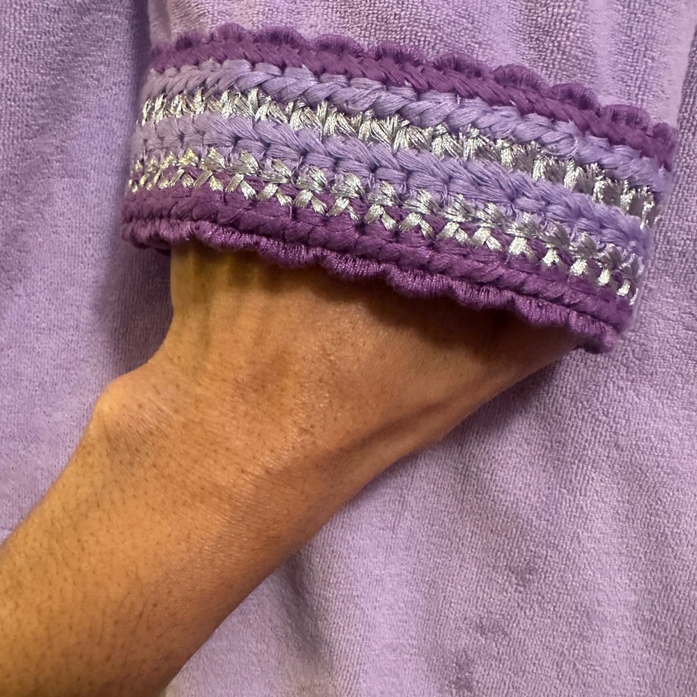 Boston Proper Lavender Terry Two-Piece Set - Picture 10 of 11
